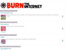 Tablet Screenshot of burntheinternet.com